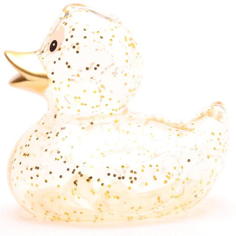 Glitter Gold Bath Duck - Rubber Duck