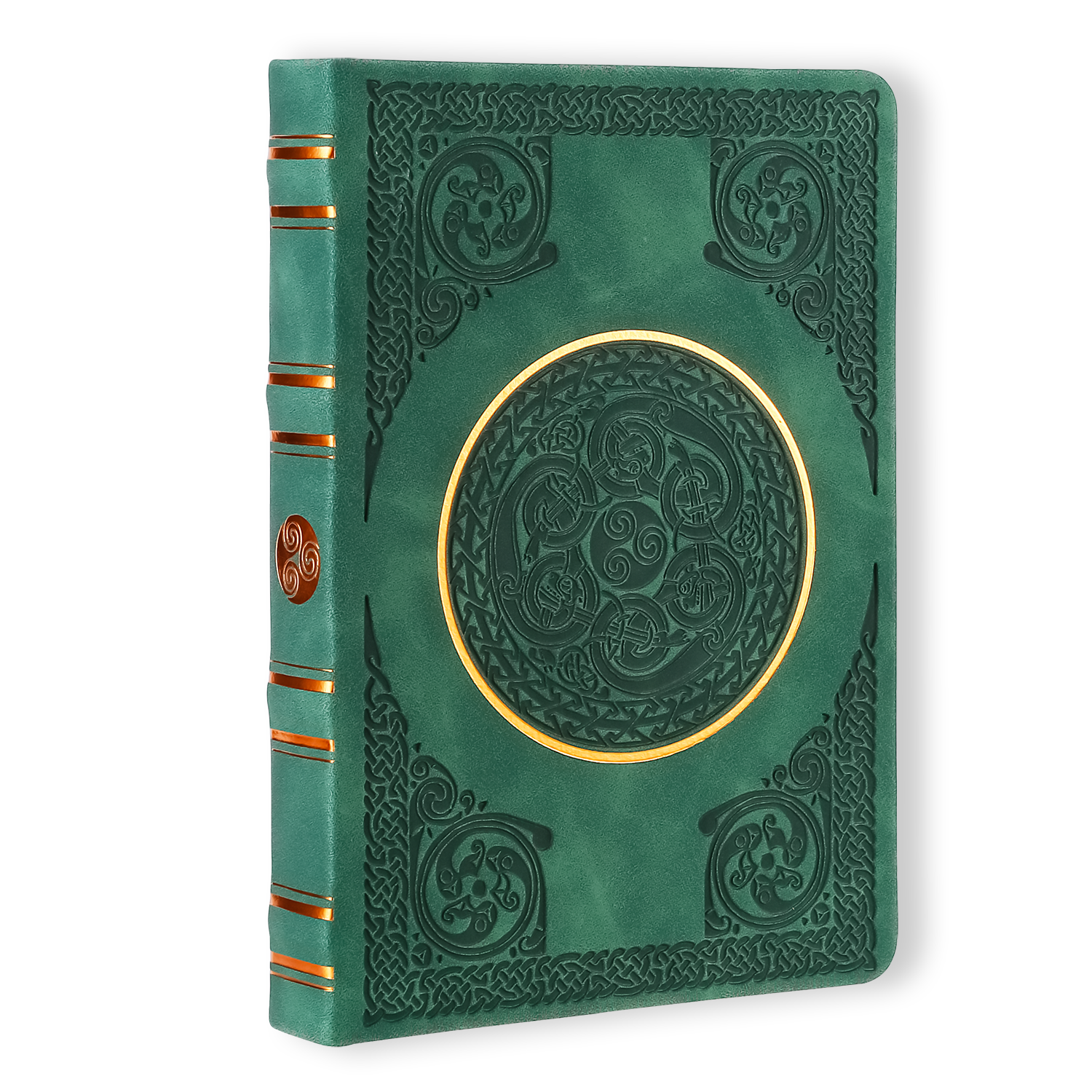 Vintage Classic Style Journal Vegan Leather (Celtic Green)S