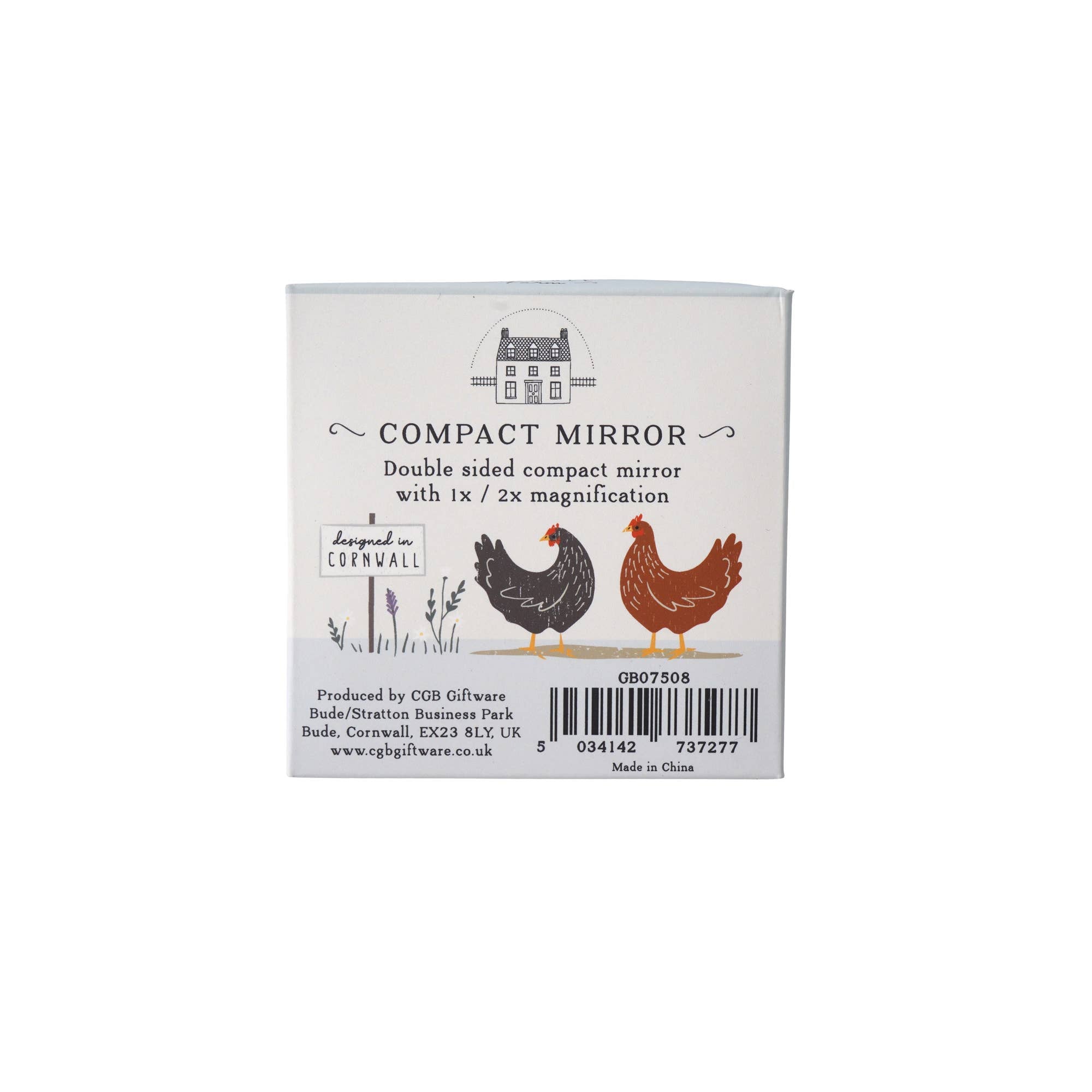 Bramble Farm Chicken Compact Mirror In Gift Box