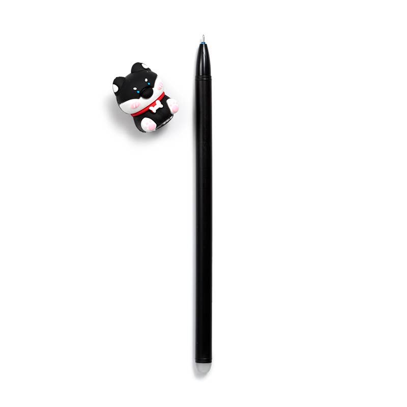 Inkredible Erasable Pen with Shiba Inu Dog Topper