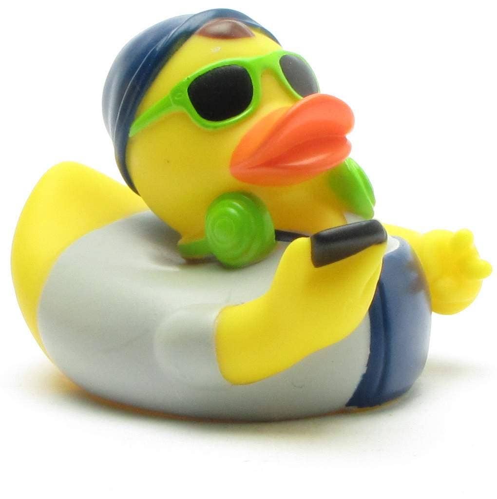 Rubber Duck Hipster (green) - rubber duck