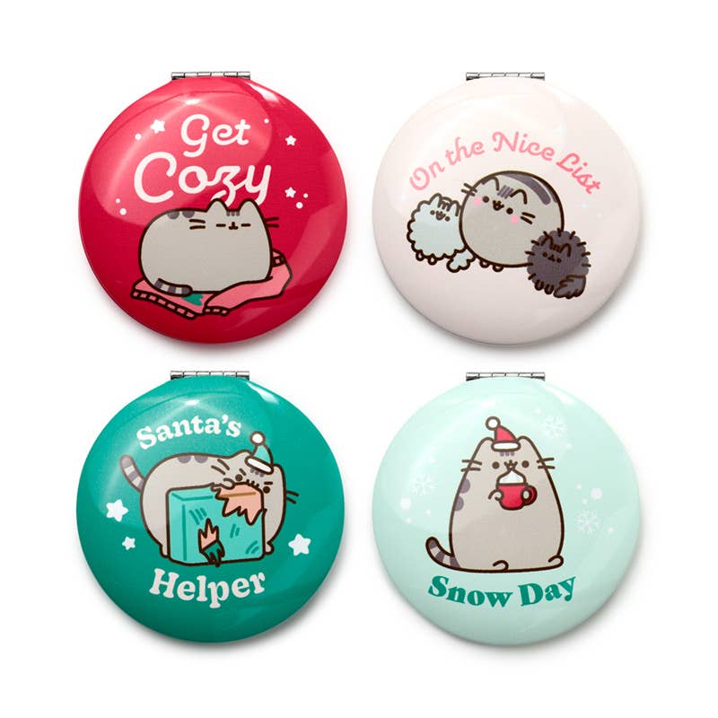 Pusheen the Cat Get ready for Christmas Compact Mirrors