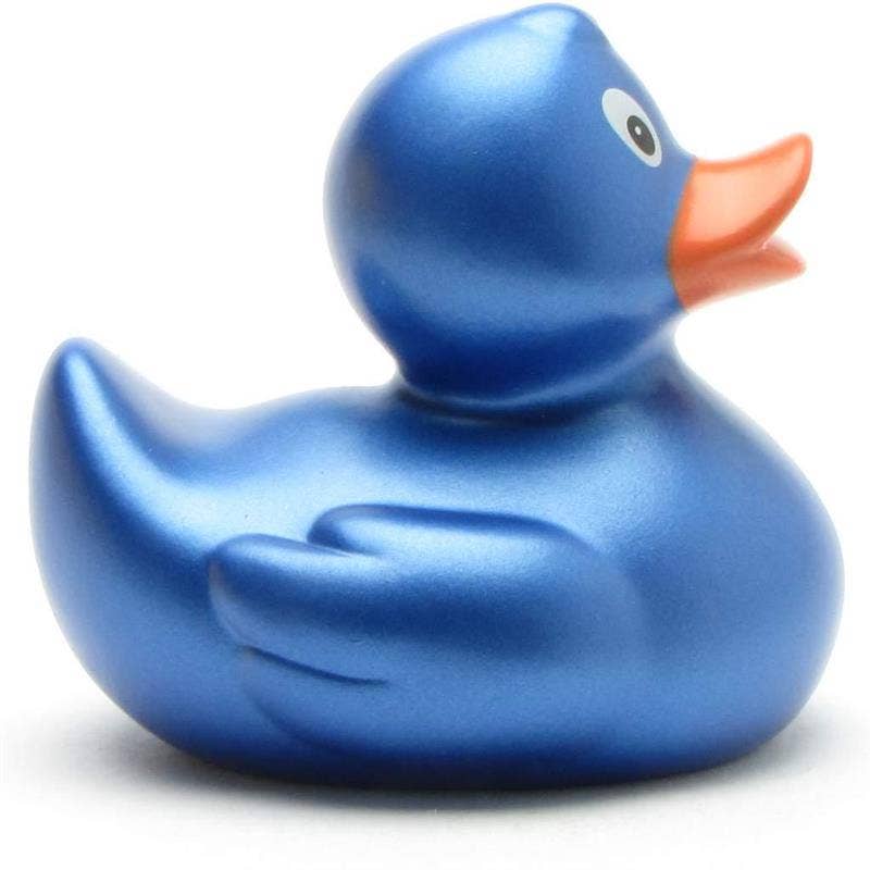 Rubber Duck Sara (blue metallic) - rubber duck