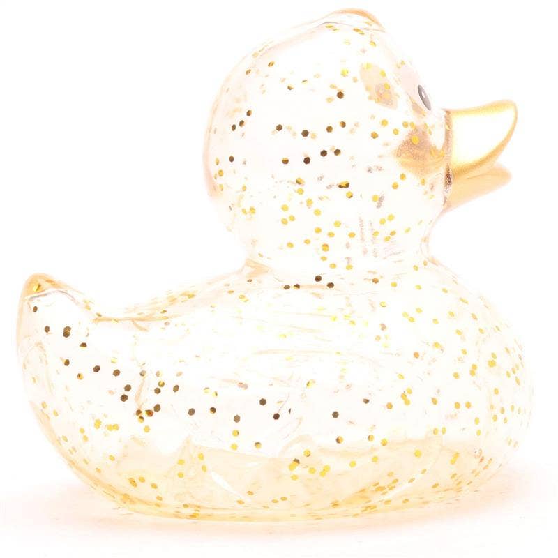 Glitter Gold Bath Duck - Rubber Duck