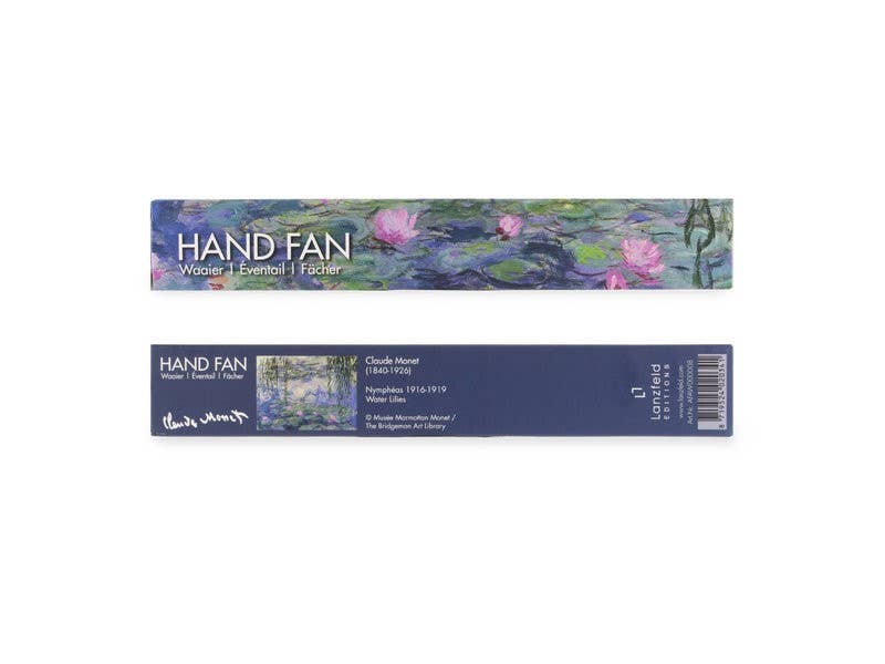 Hand Fan, Bamboo, Monet, Waterlilies/Nymphéas