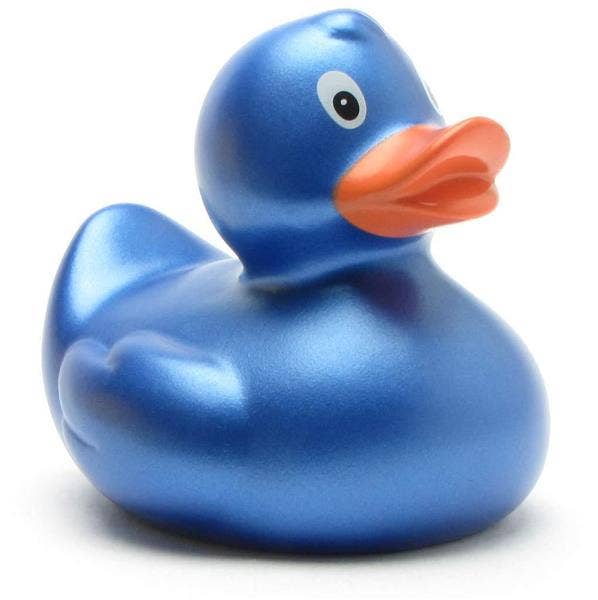 Rubber Duck Sara (blue metallic) - rubber duck