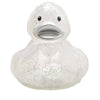Glitter silver rubber duck - rubber duck