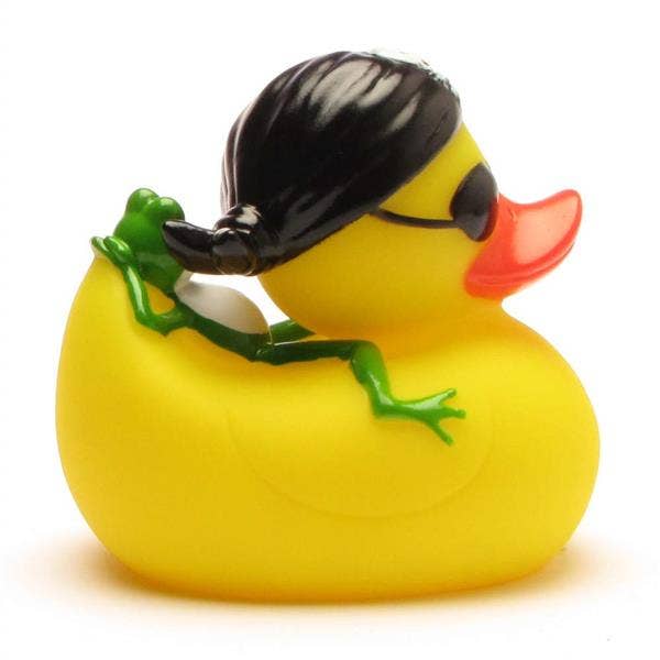 Pirate bath duck with frog