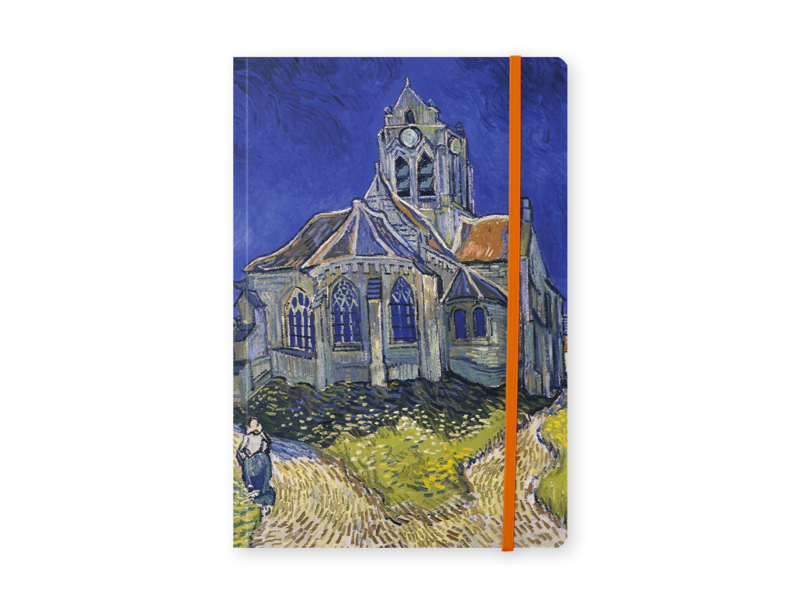 Softcover Book A5 ,  Van Gogh, Church in Auvers