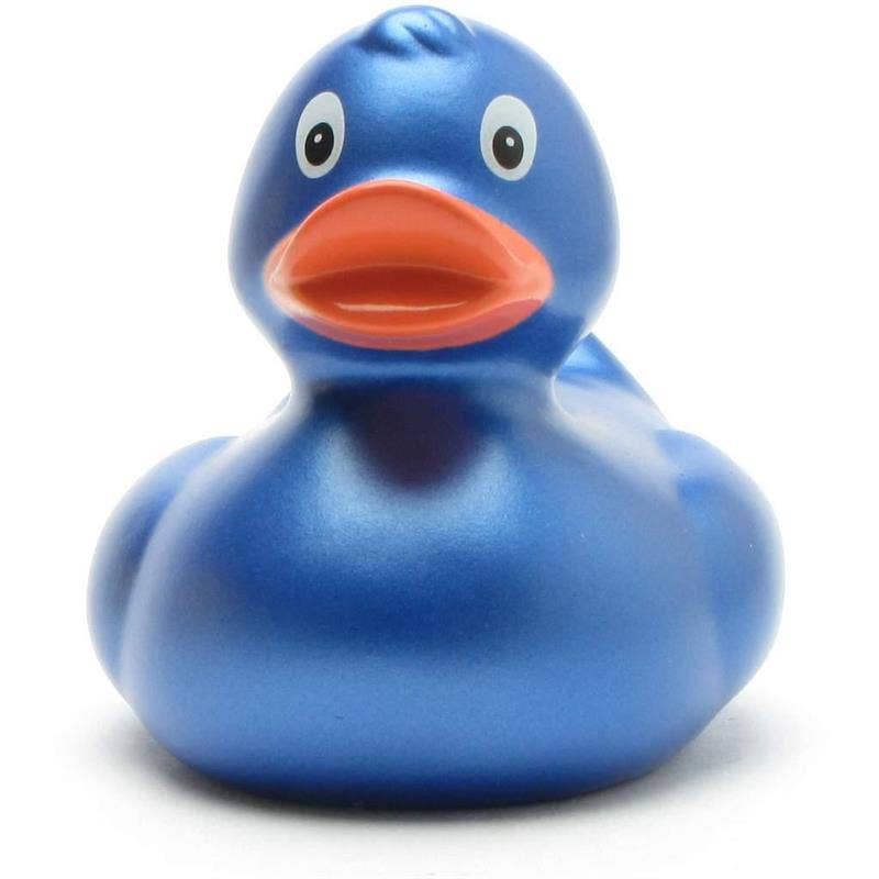 Rubber Duck Sara (blue metallic) - rubber duck