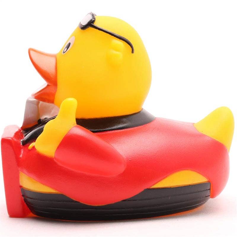 Pizza delivery man - bath duck - Everything fresh