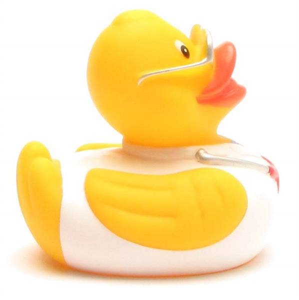 Rubber duck doctor with glasses - rubber duck