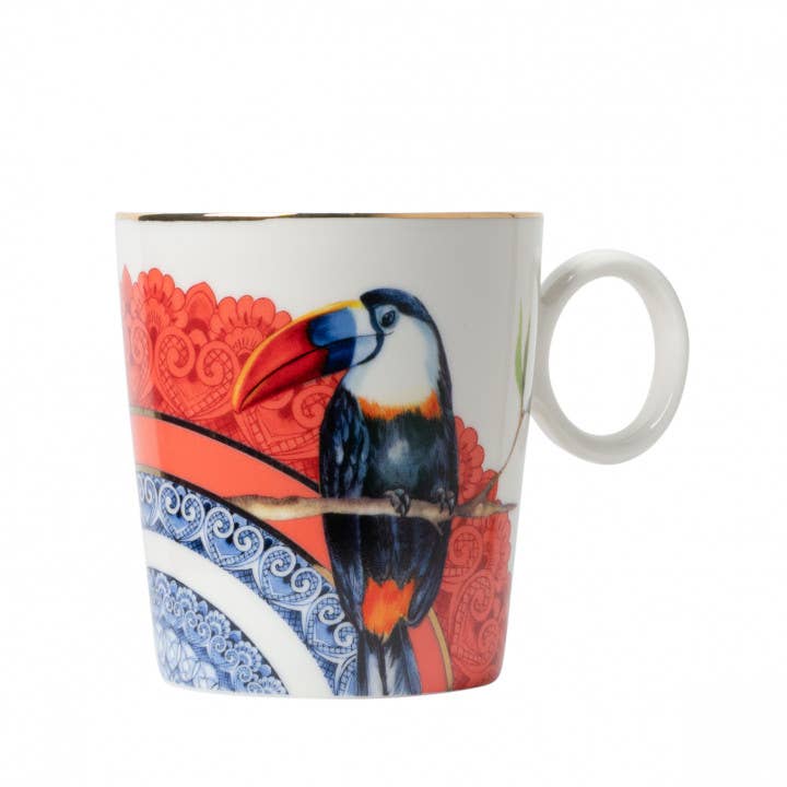 Mandala toucan mug