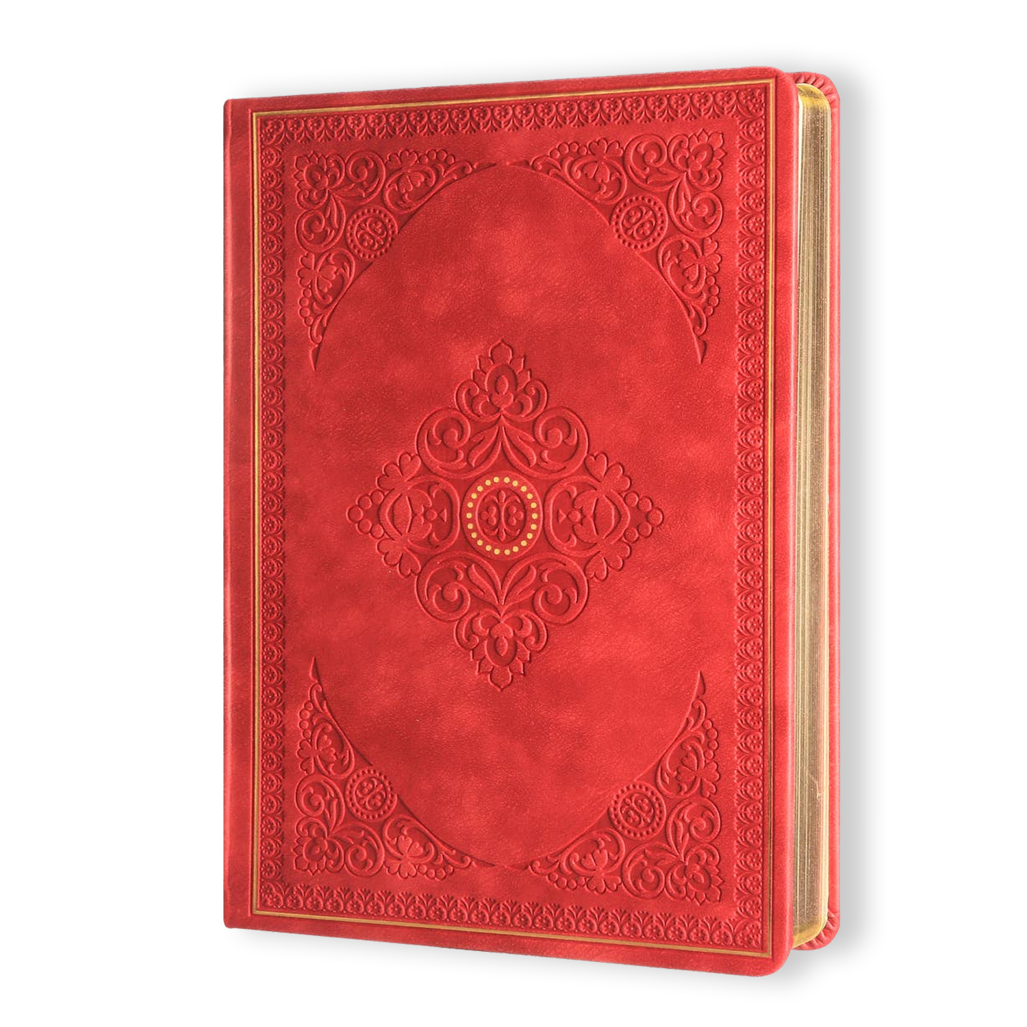 Victoria's Journals Antique Style Diary Vegan Leather (Red)