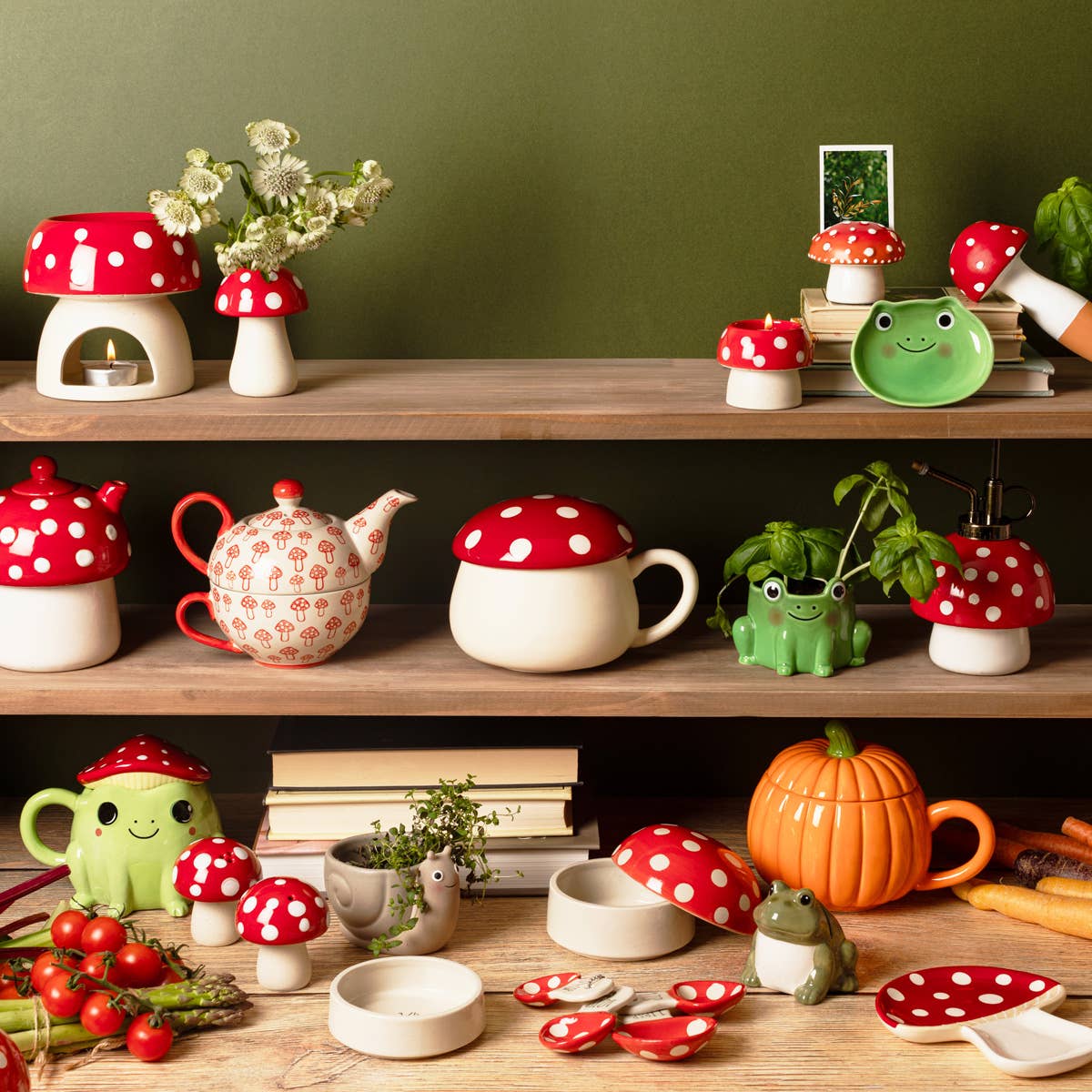 Mushroom Tea Light Holder