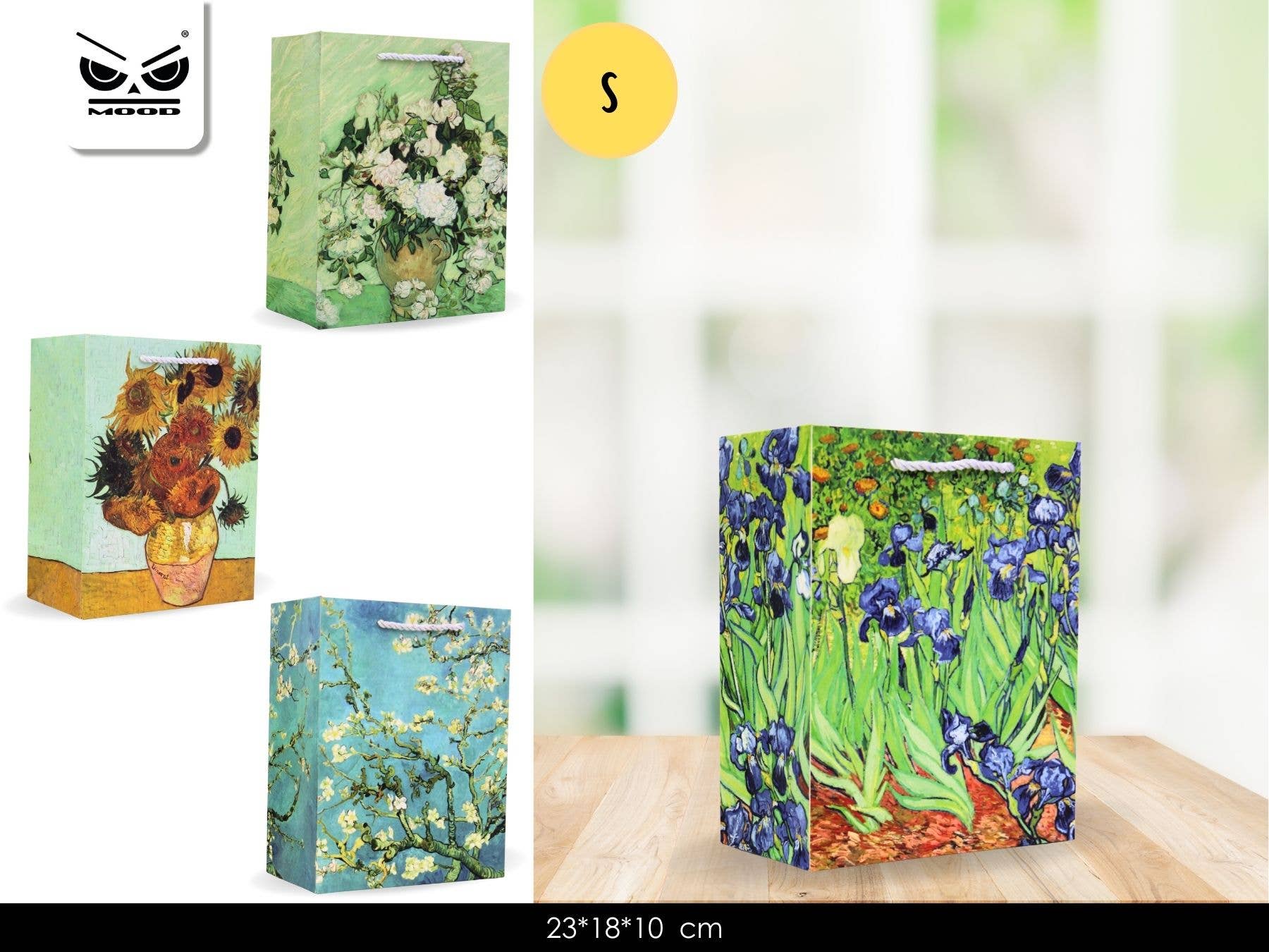 Flowers Square Bag Size. S