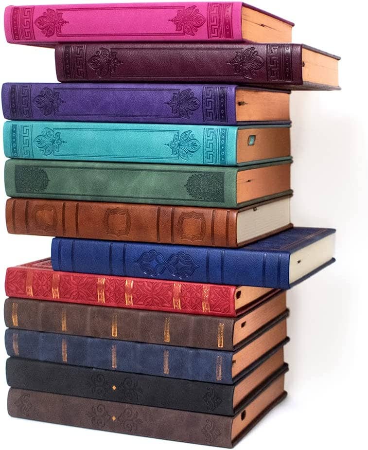 Victoria's Journals Vintage Style Diary Vegan Leather (Navy)