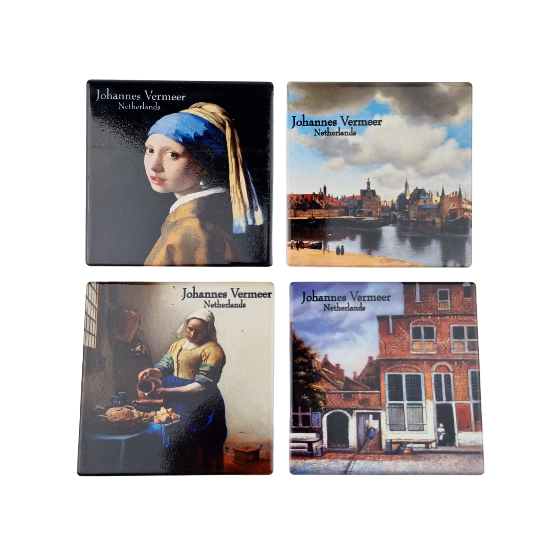 Johannes Vermeer 4-Pack Coasters