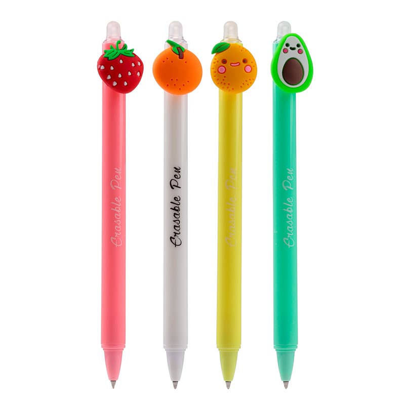 Inkredible Erasable Pen with Fruit Topper