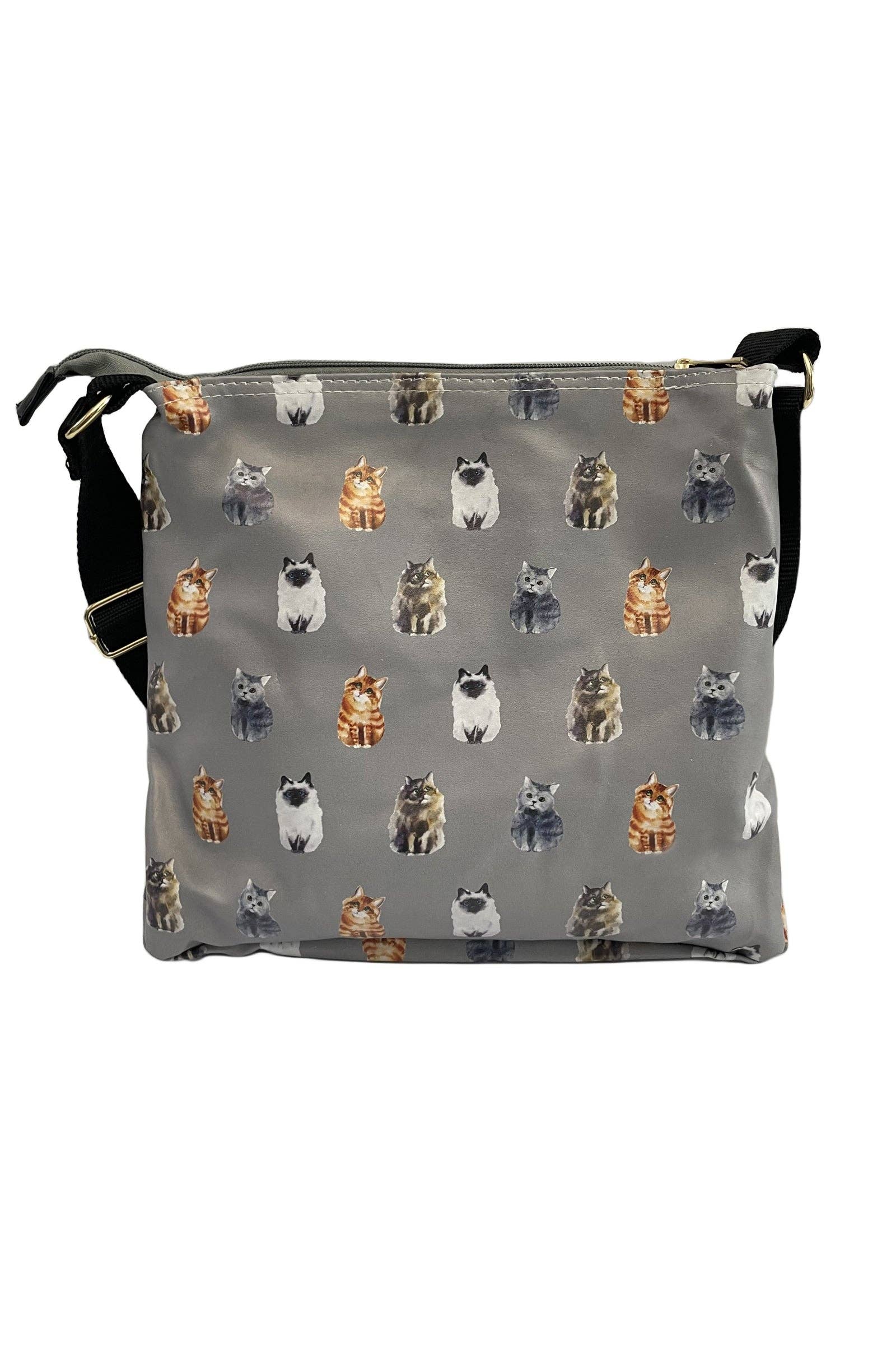 Cat Print Bag Collection - Grey