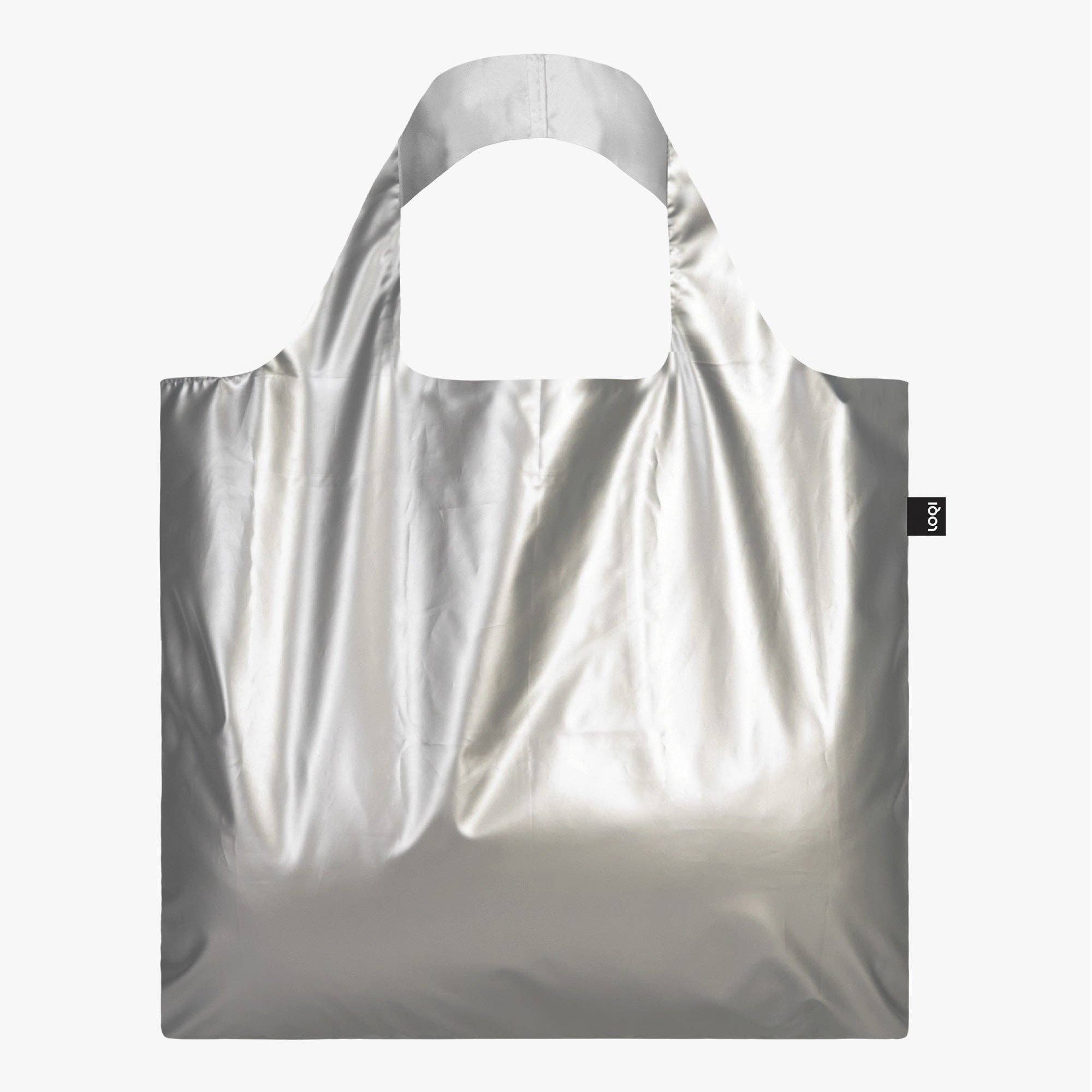 KATSUSHIKA HOKUSAI The Great Wave Silver Metallic Bag