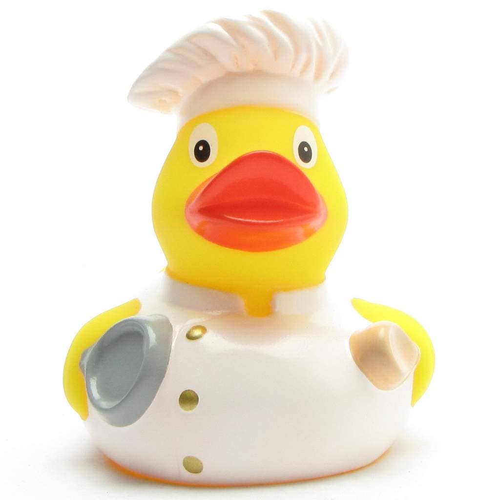 Rubber Duck Cook (white) - rubber duck