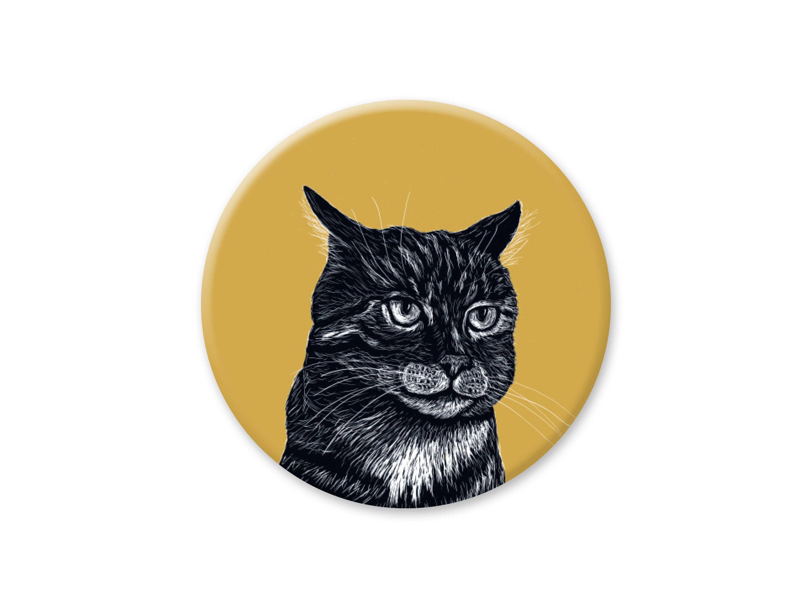 Round Magnet Cat