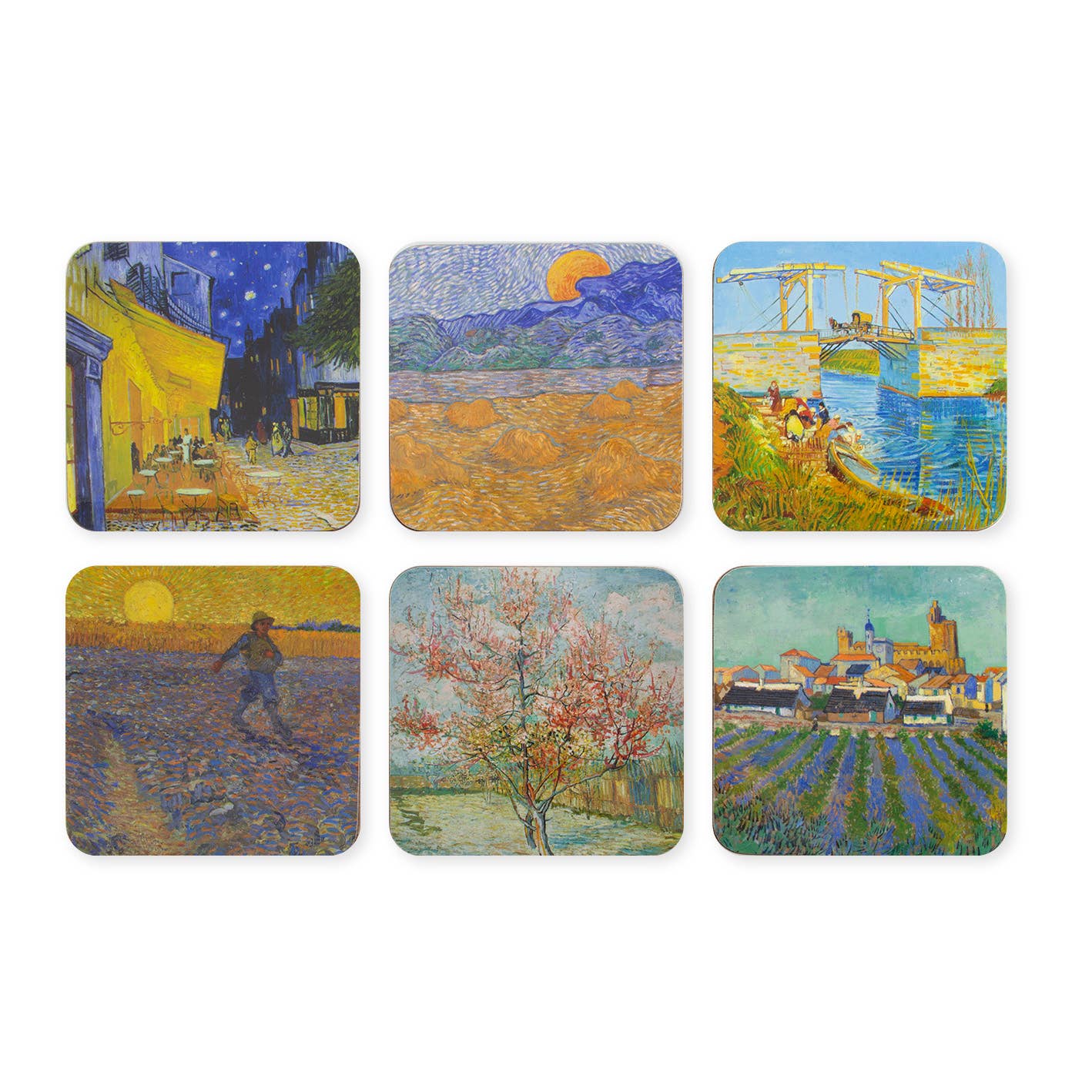 Coasters, Set of 6, Van Gogh, Masterpieces Kroller Muller