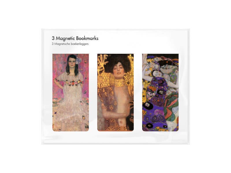 Set of 3, Magnetic bookmark,  Klimt