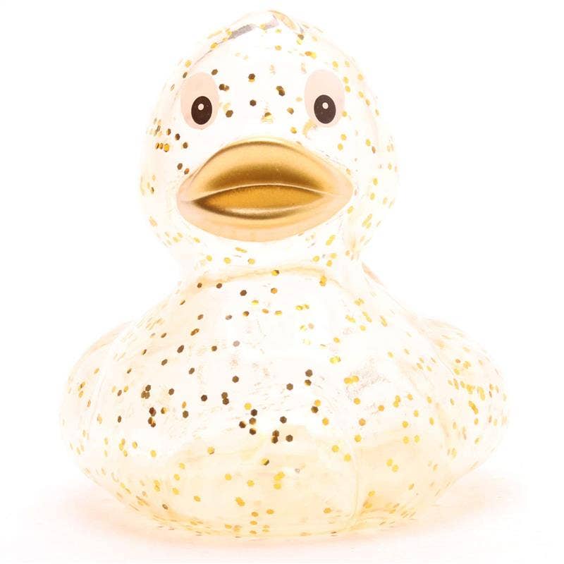 Glitter Gold Bath Duck - Rubber Duck