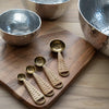 Gold Jute Measuring Spoons, Set of 4