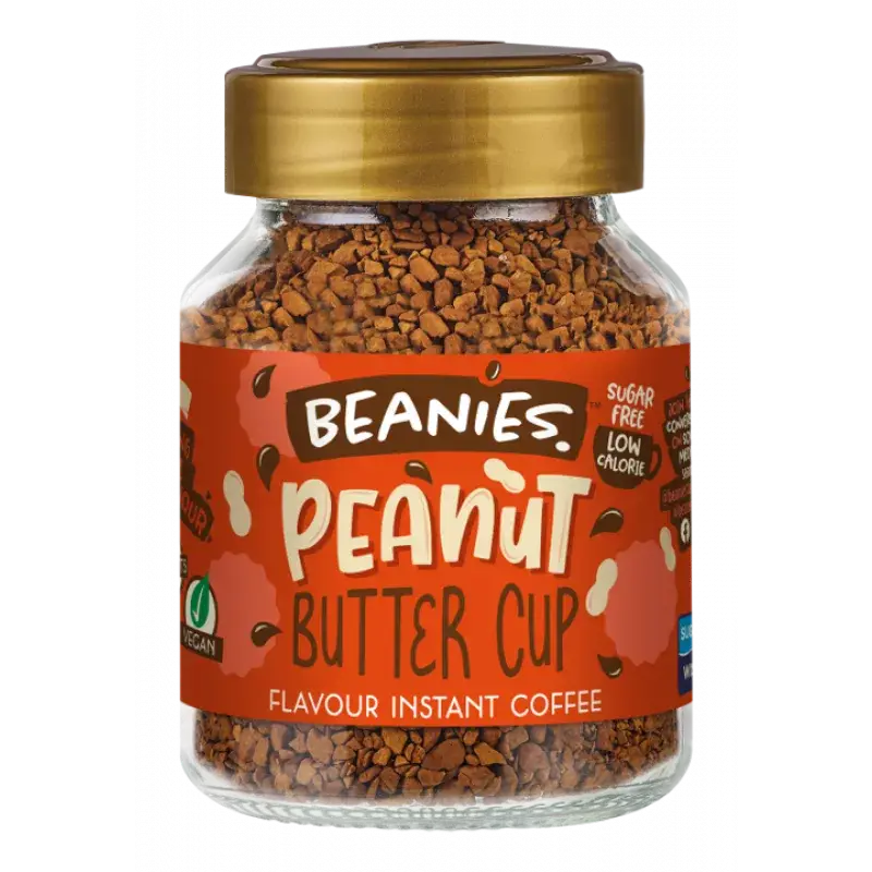 Beanies 50g Peanut Butter Cup Instant Flavoured Coffee