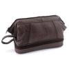 Load image into Gallery viewer, Brown Gladstone Style Washbag