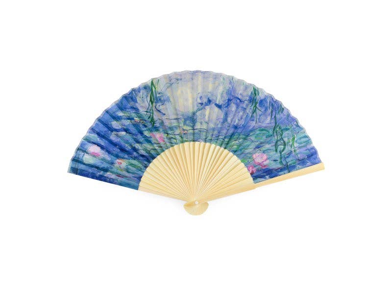 Hand Fan, Bamboo, Monet, Waterlilies/Nymphéas