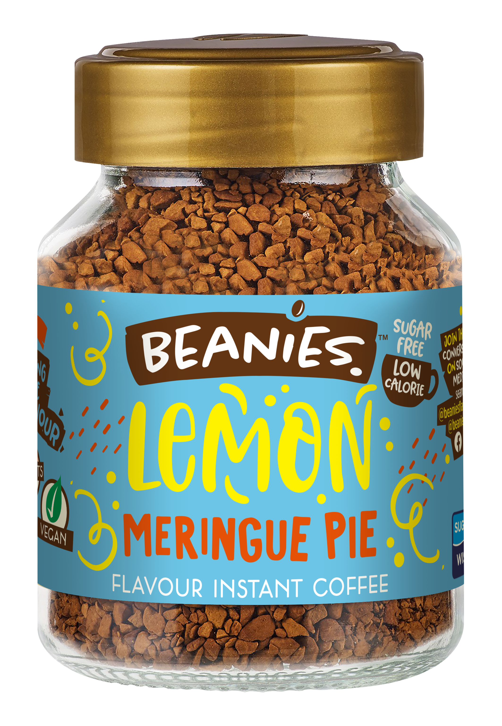 Beanies 50g Lemon Meringue Pie Instant Flavoured Coffee