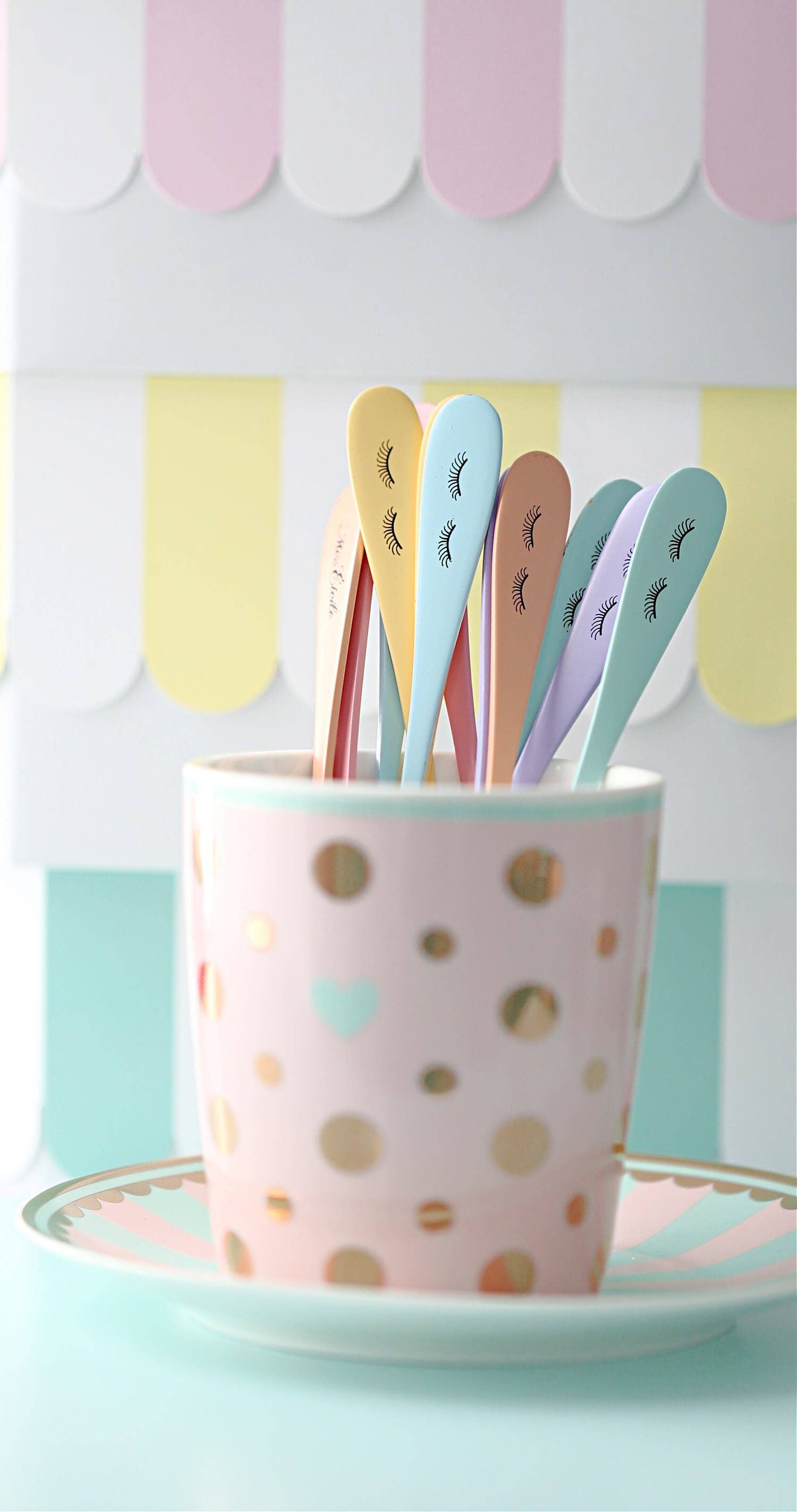 Pastel Rainbow Latte Spoon Set