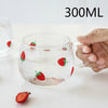 Cute Kawaii Strawberry Pot, Glass Heat Resistant Teapot, Strawberry Cup