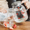 Cute Kawaii Strawberry Pot, Glass Heat Resistant Teapot, Strawberry Cup