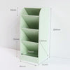 Multi-function Kawaii Desktop Pen Holder for Obliquely Inserted 4 Grid Office School Storage Case Desk Pen Pencil Organizer