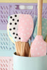 Load image into Gallery viewer, Love Manuela Spatula, Pink And White Dots