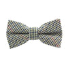Light Green Check Wool Bow Tie