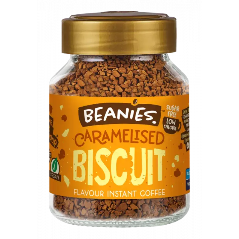 Beanies 50g Caramelised Biscuit Instant Flavoured Coffee