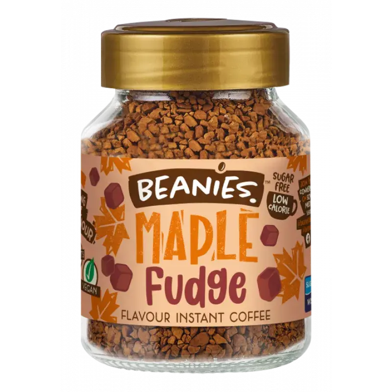 Beanies 50g Maple Fudge Instant Flavoured Coffee